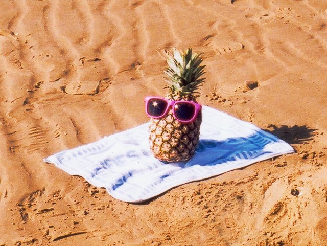 Relaxing on the beach